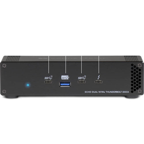 Sonnet Echo Thunderbolt 3 Dock with two slots for M.2 NVMe SSD Sonnet Echo Thunderbolt 3 Dock with two slots for M.2 NVMe SSD
